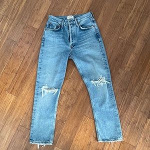 AGOLDE Riley Straight Crop